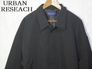 新品 URBAN RESEARCH アーバンリサーチ モダールステンカラーコート 38サイズ ジャケット 秋冬用 上着 黒 ブラック フォーマル カジュアル 