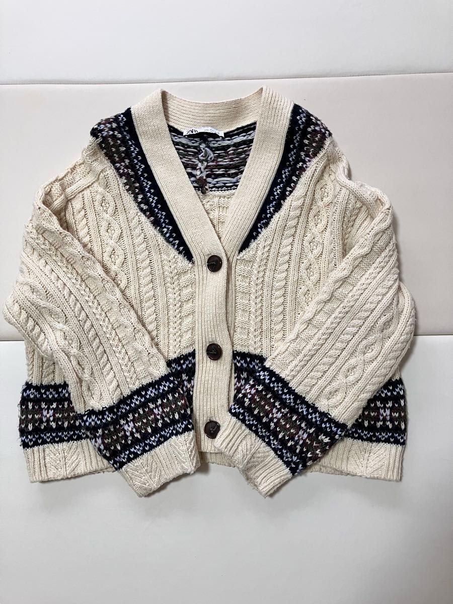 ZARA ニット　カーディガン　トップス　Sサイズ