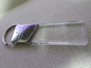  Gucci GUCCI прозрачный plate брелок для ключа ( б/у )
