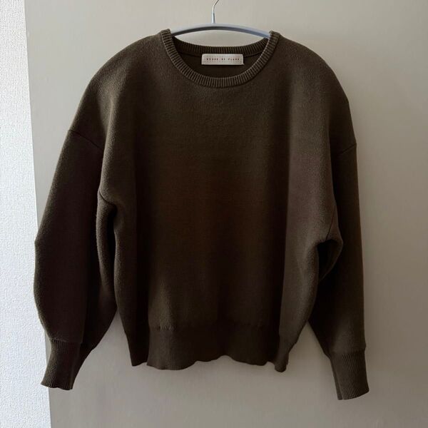SENSE OF PLACE ニット カーキ センスオブプレイス セーター クルーネック