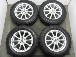 引取歓迎！225/65R17 ブリヂストン ブリザックDM-V2,BS エコフォルム アルミ 17X7J PCD114.3 -5H +45 ハリアー他　CO4-1-5