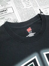 ヘインズ Hanes 良品 Tシャツ コットン100% 半袖 HAWAII ハワイプリント 丸首 クルーネック S 黒 ブラック X-003963 ゆうパケット_画像3