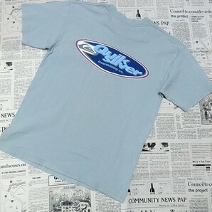 クイックシルバー QUIKSILVER Tシャツ アメリカ製 半袖 ロゴプリント キッズ 子供服 M ブルーグレー X-003927 ゆうパケットの画像2