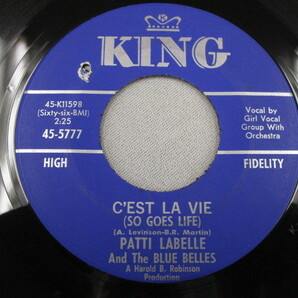 【SOUL ７”】PATTI LABELLE & THE BLUE BELLES / DOWN THE AISLE、C'EST LA VIE ( SO GOES LIFE ) の画像3