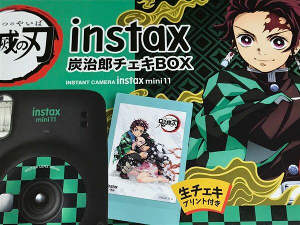 【未開封品】「鬼滅の刃」コラボ"instax mini11 チェキ" 炭治郎BOX