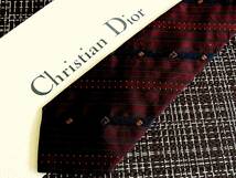 ☆状態並N☆5339■【Dior】ディオール【総ロゴ】ネクタイ★人気の細・ナロータイ_画像1