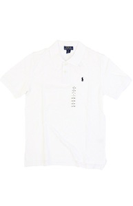  новый товар outlet 1588 XL(18-20) размер boys рубашка с коротким рукавом polo ralph lauren Polo Ralph Lauren белый 