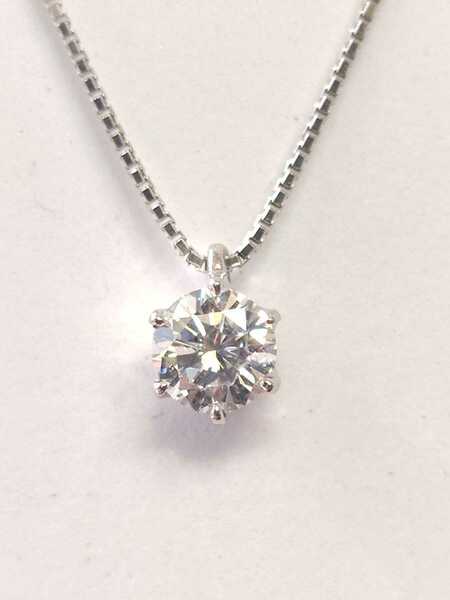 ◆新品◆ Pt ダイヤモンド プチネックレス 0.528ct 鑑定書付き