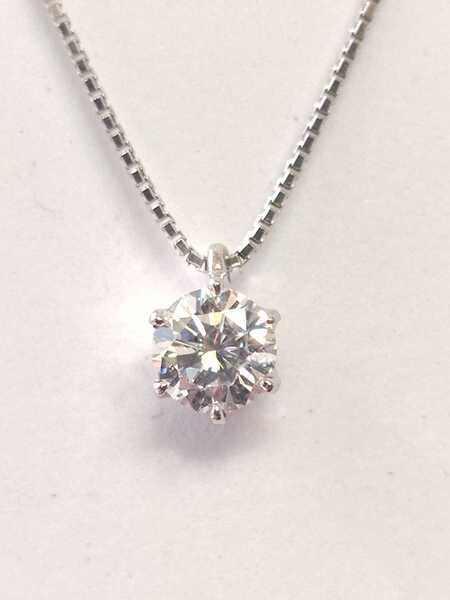 ◆新品◆ Pt ダイヤモンド プチネックレス 0.528ct 鑑定書付き