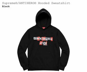【新品・未使用】Supreme / antihero Hooded Sweatshirt Black Sサイズ / beanie Hooded アンタイ