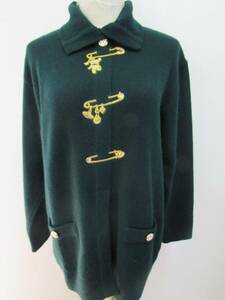 MARISA MONTI イタリア　緑いろ　セーター　アンゴラ混　サイズ44　(K075)