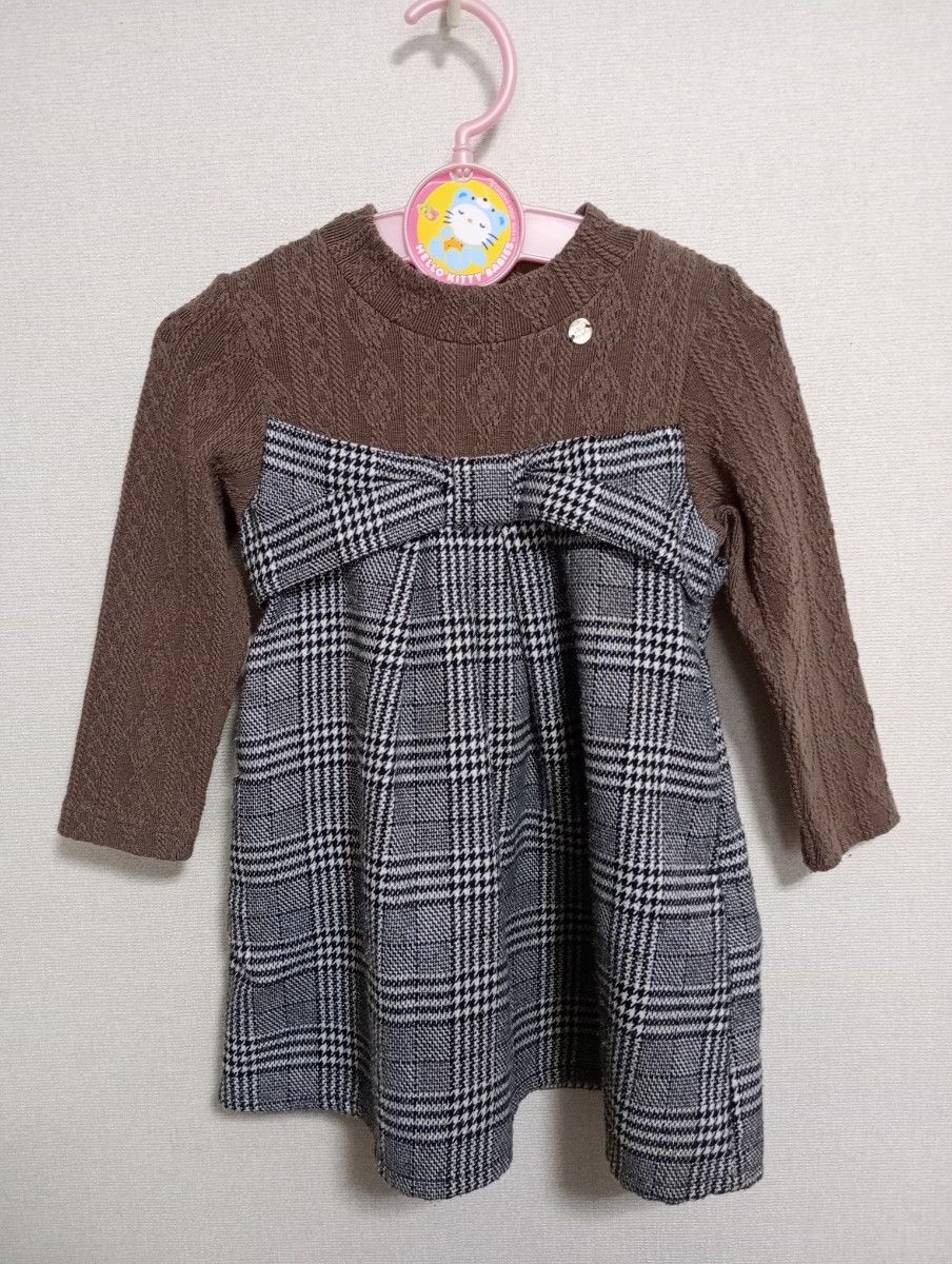 petit main 90cmプティマイン　ドッキングワンピース