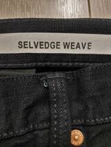 ★【新品】H＆M　Straight Selvedge Jeans　デニム　ボトムス　パンツ　38/32_画像4