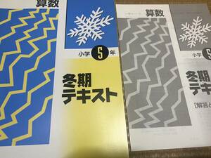 012●送料無料●塾専用教材●冬期講習テキスト●小５算数●解答解説付き