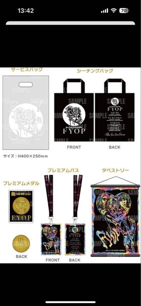 B'z LIVE-GYM 2025 FYOP プレミアム席グッズ+銀テ+キーホルダー+継続記念品