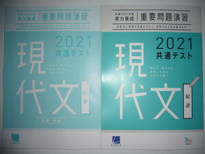 2021年　共通テスト対策　実力養成　重要問題演習　現代文　記述　解答・解説 付属　ラーンズ　ベネッセ　大学入学共通テスト　国語