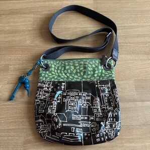 FOSSIL フォッシル ショルダーバッグ ポシェット グリーン ブラウン