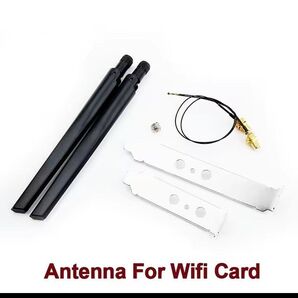 ブラケット付きデスクトップキット6Dbiアンテナ&ケーブル WiFiアンテナ