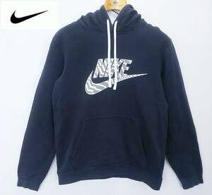 ★NIKE*Sサイズ*パーカー*スウェット*トップス*古着*ナイキ*ネイビー　＃2991