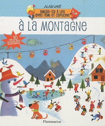 やま（アラン・グレのえほん）｜Alain Gr&#233;e (絵) C&#233;cile Jugla (著)｜A la montagne｜洋書・フランス語