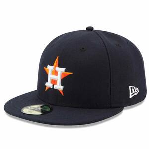 USA正規品 「8」 新品 Newera ニューエラ オーセンティック 59FIFTY 公式モデル ヒューストン ASTROS アストロズ 紺 ネイビー Home