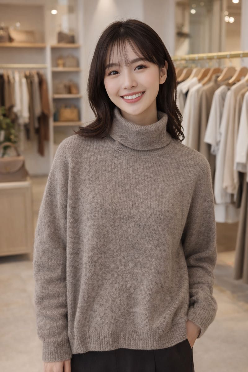 【nano universe 】ナノユニバース タートルネックセーター