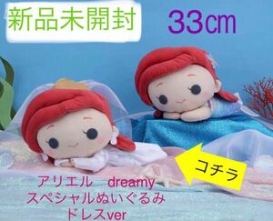 新品 アリエル Dreamy スペシャル　ぬいぐるみ ドレスver 1種　リトル・マーメイド 非売品 ディズニー プリンセス