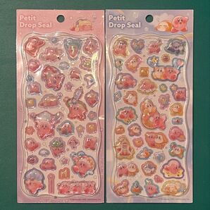 カービィwithフレンズ プチドロップシール カービー 2種セット