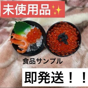 【未使用品】リアルMEGA丼キーホルダー 2個セット(いくら丼 海鮮丼)