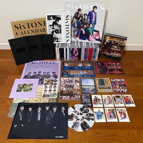 SixTONES まとめ売り グッズ CD 27枚 イミレ〜音色 (CREAK無し) カレンダー クリアファイル ステッカー 特典