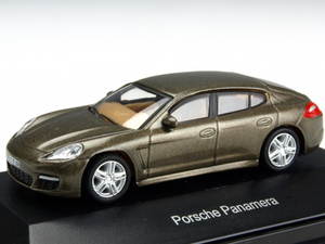 【気軽に楽しむ大人のインテリア】Porsche Panamera/Brown -1/87-思い出 夢 ノスタルジー 蘇る ☆未使用、未展示品☆即決有☆彡