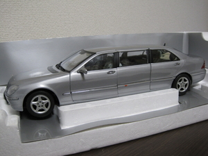 【気軽に楽しむ大人のインテリア】Mecedes-Benz W220 Pullman-1/18-思い出 夢 ノスタルジー 蘇る ☆未使用、未展示品☆即決有☆彡