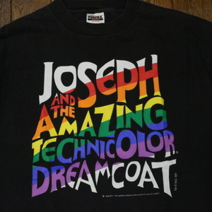 1991 Joseph and the Amazing Technicolor Dreamcoat Tシャツ XL ロゴ レインボー ミュージカル 映画 ムービー 90s USA ヴィンテージ