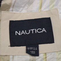 NAUTICA マウンテンパーカー L ブラック フード ロゴ刺繍 ナイロン ジャケット フルジップ パーカー セーリング ノーティカ_画像6