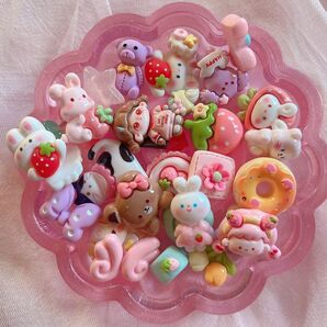 かわいいデコパーツ30個入り デコパーツ ホイップデコ