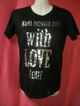 ＵＳＥＤ 西野カナ with LOVE tour Ｔシャツ サイズＳ 黒系_画像1