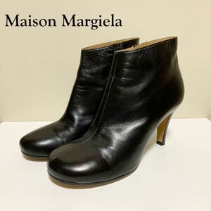 * хорошая вещь mezzo n Margiela Maison Margiela боковой Zip короткие сапоги чёрный sizd 36 Италия производства tabi ботиночки 