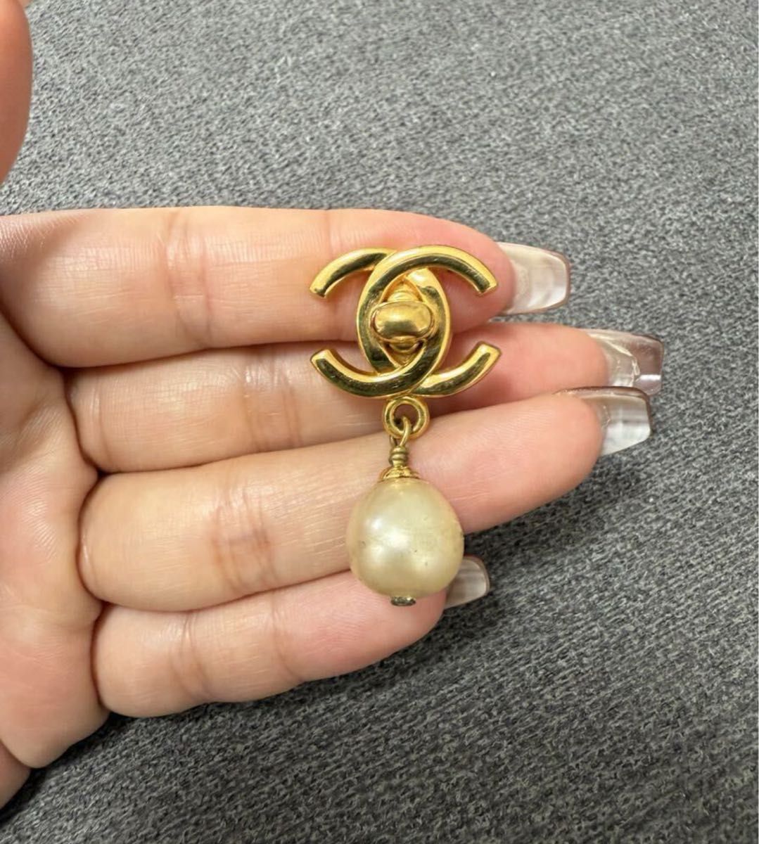 CHANEL シャネル イヤリング ココマーク アクセサリー ヴィンテージ vintage ゴールド パール 片方 レディース