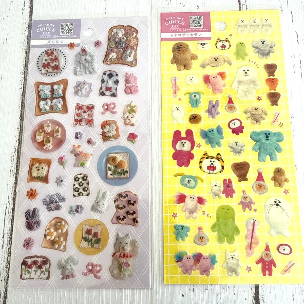 CREATORS CIRCUSクリエイターサーカス　シール　ステッカー２点　クリアシール　MADE IN JAPAN
