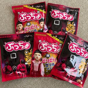 ■まとめ売り■イカゲーム3コラボ ぷっちょ ビリビリスリルミックス 5袋セット