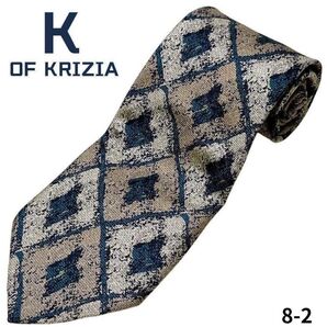 K OF KRIZIA ネクタイ 総柄 アート おしゃれ 通勤 パーティー