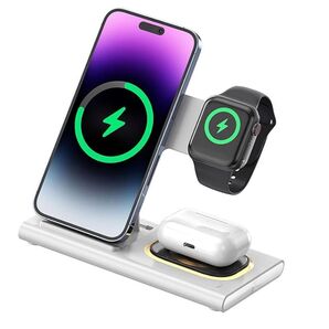 4in1ワイヤレス充電器 iPhone Apple Watch Airpods 充電スタンド 置くだけ充電
