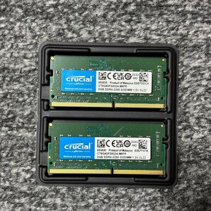 ★Crucial DDR4-3200 SO-DIMM 8GB 2枚セット★ノートPC用 中古 合計16 GB