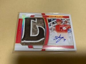 1/25 秋山翔吾 直書きサインカード 実使用ジャンボパッチ 2020 National Treasures Gold RC Game-used Jumbo Patch Auto SHOGO AKIYAMA