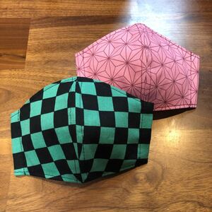 和柄インナーカバー 2枚セット 立体 全面ステッチ仕上げ☆型くずれしずらいお作りです☆