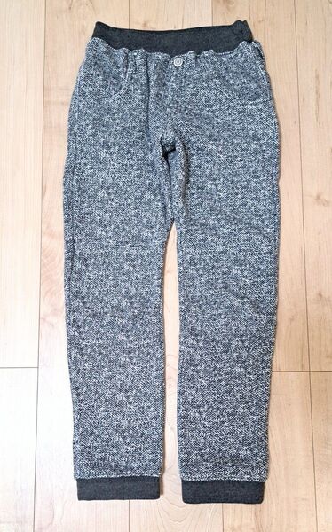 MPS Right-on 裏起毛グレー系ニット長ズボン ロングパンツ 140