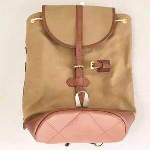 [ike Tey unused tag attaching ] made in Japan campus canvas Camel daypack rucksack mountain climbing outdoor camp 