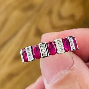 ★送料無料★匿名配送★ルビー?昭和リング ヴィンテージ アンティーク サイズ15.5号