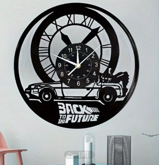 新品 バックトゥザフューチャー BACK TO THE FUTURE 掛け時計 掛け時計 ウォールクロック 時計 インテリア