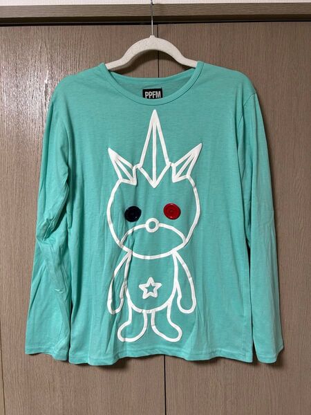 PPFM キャラクタープリント 長袖Tシャツ ロンT グリーン M